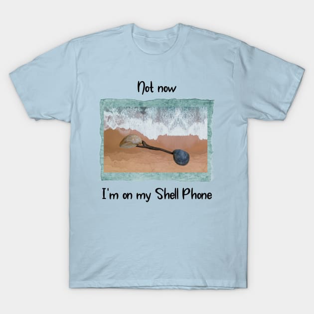 The Shell Phone T-Shirt by numpdog